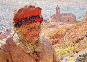 Ampelio, oude visser van Bordighera door Emile Claus